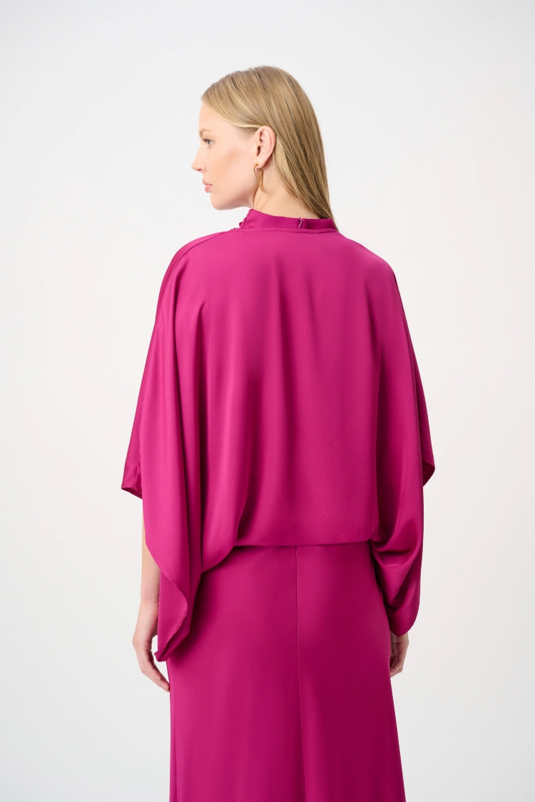Joseph Ribkoff Satin Poncho Cover-Up