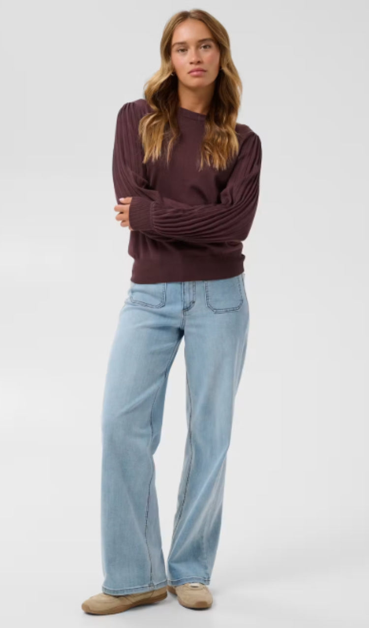 Kaffe Women's Structured Sleeve Sweater