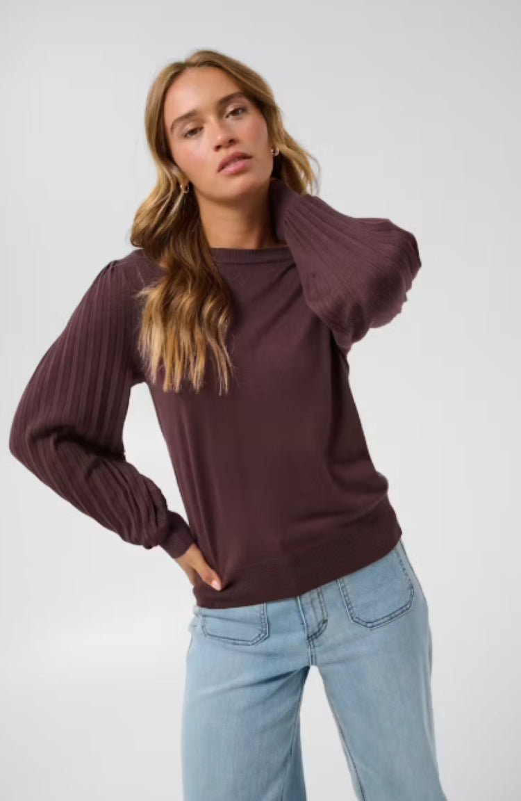 Kaffe Women's Structured Sleeve Sweater
