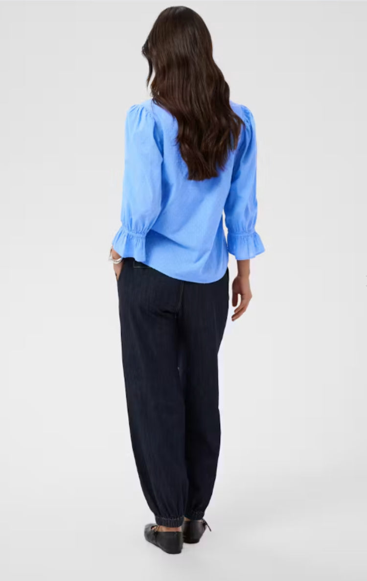 Kaffe Textured Puff Sleeve Blouse