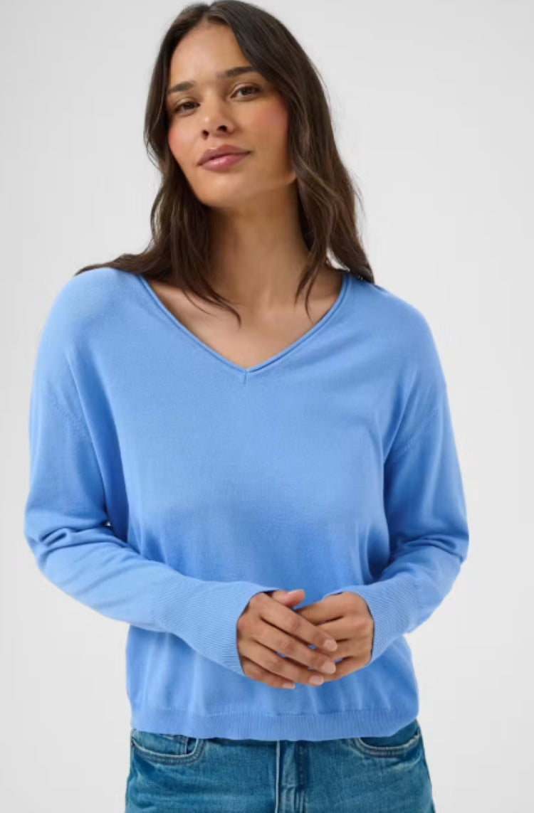 Kaffe V-Neck Knit Pullover