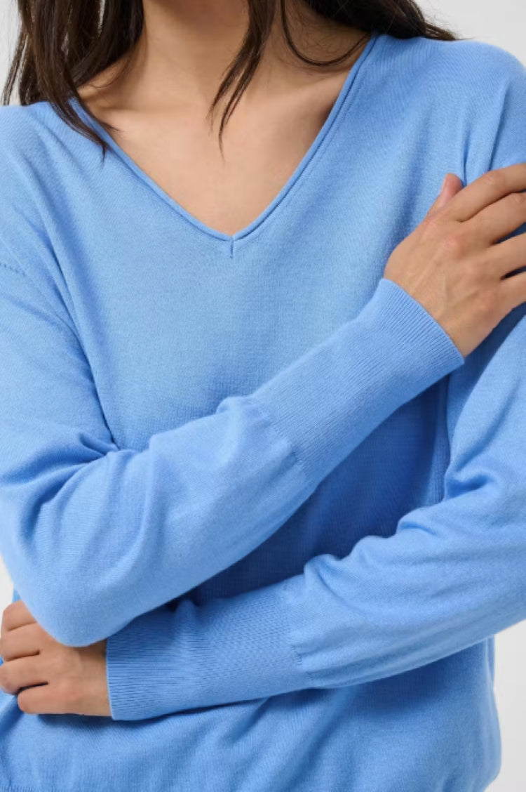 Kaffe V-Neck Knit Pullover