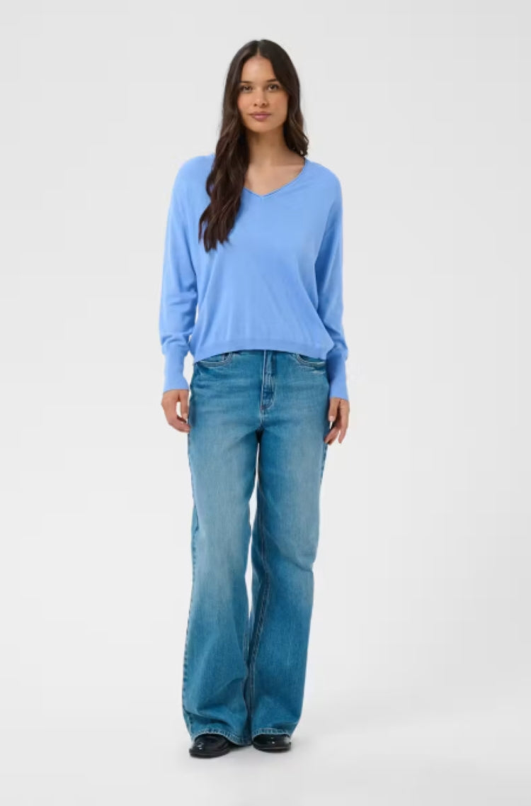 Kaffe V-Neck Knit Pullover