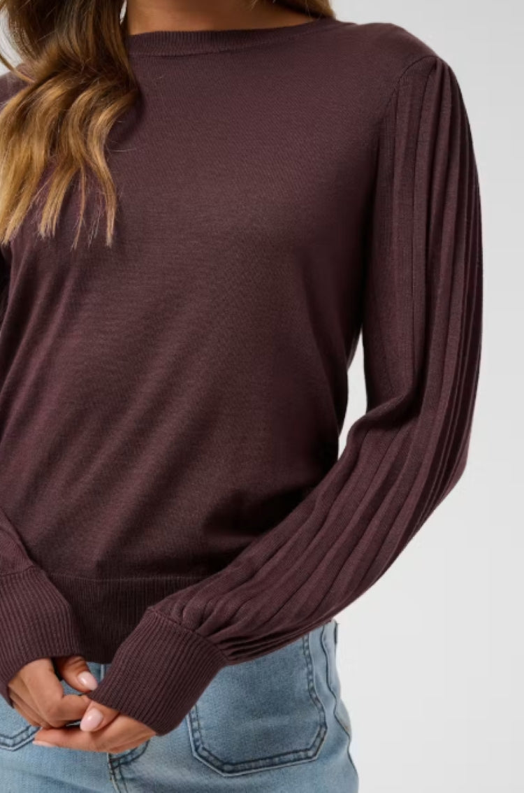 Kaffe Women's Structured Sleeve Sweater