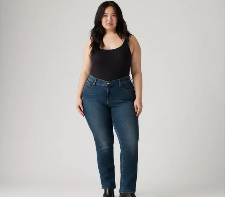 Plus Size Shaping Straight Leg