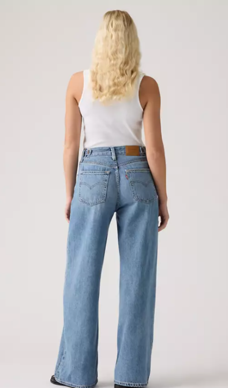 Cinch Wide-Leg Jeans