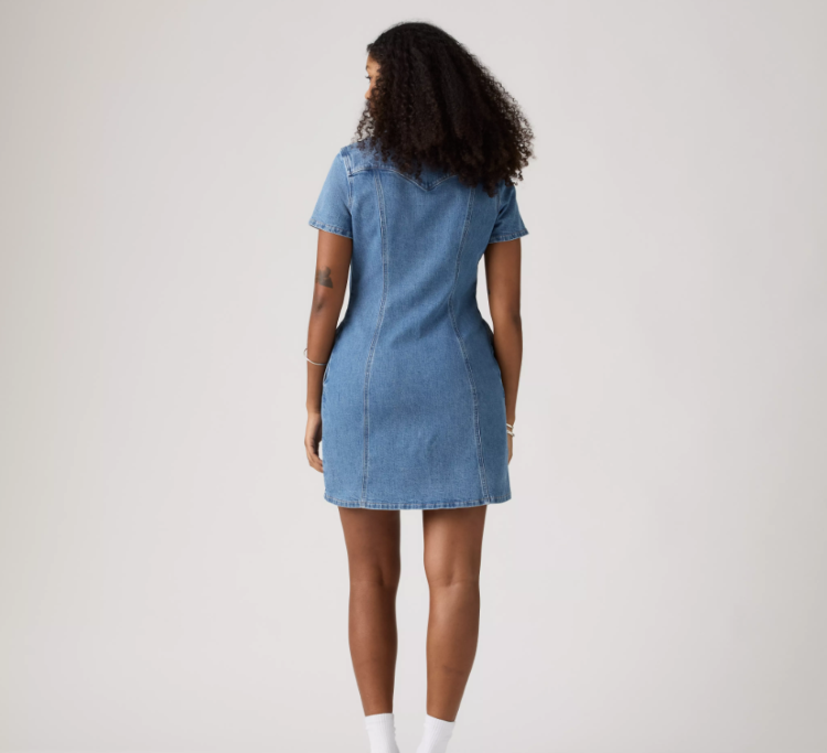 Trace Western Denim Dress