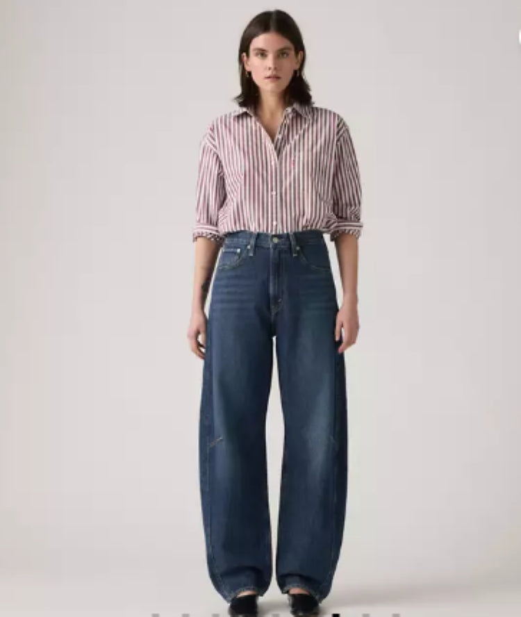 Levi's Women's Cinch Barrel High Rise Jeans