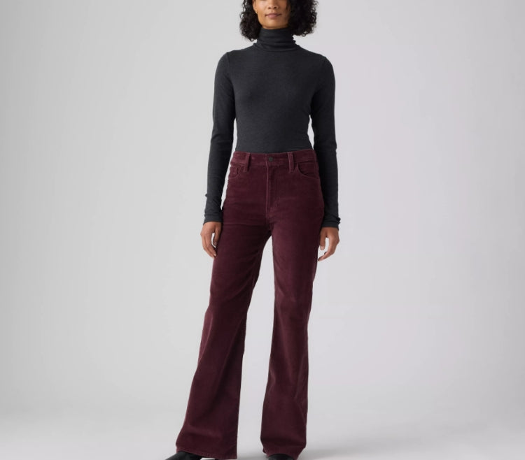Levi's Women's Ribcage Flare Corduroy Pants