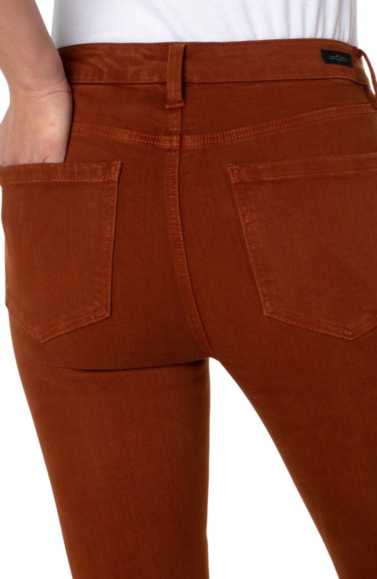 Liverpool Cognac Skinny Jeans Back View