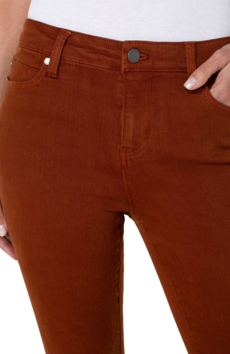 Liverpool Cognac Skinny Jeans Close Up