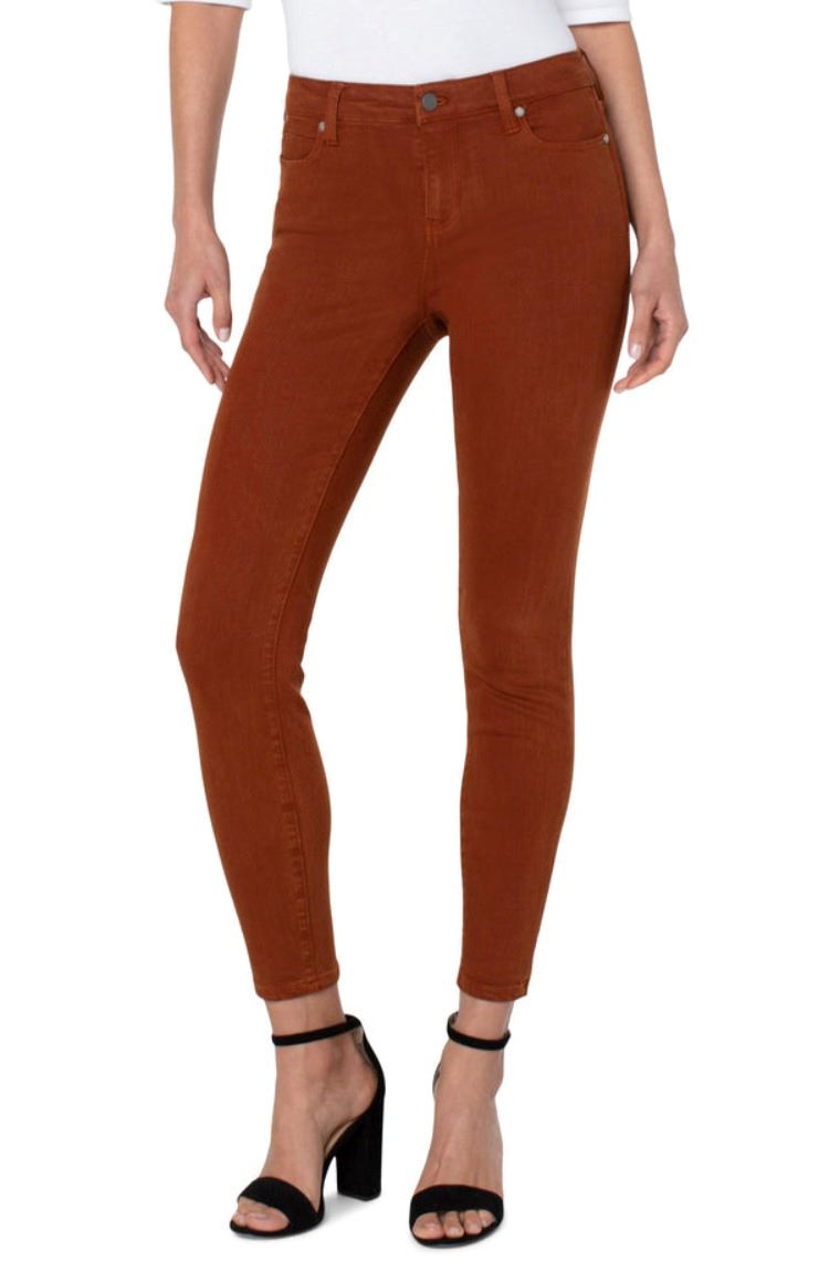 Liverpool Cognac Skinny Jeans Front View
