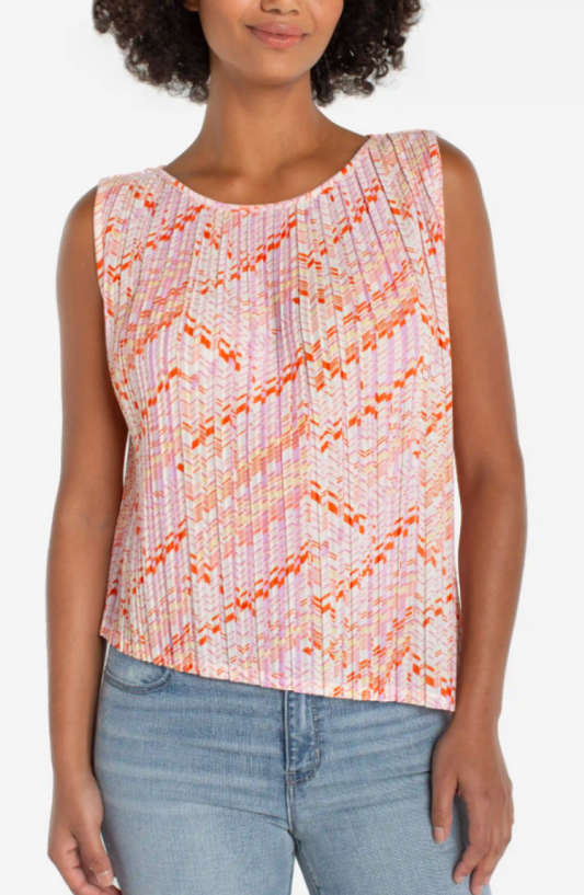 Asymmetric Hem Sleeveless Top