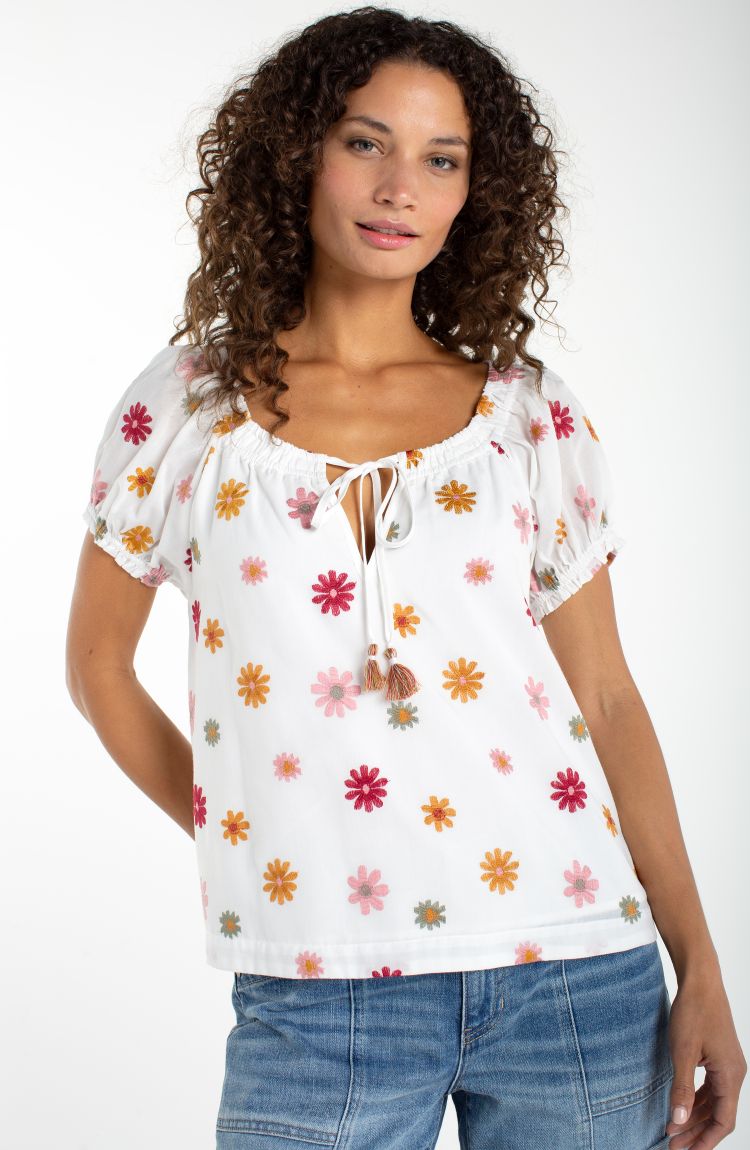 Floral Spotted Blouse