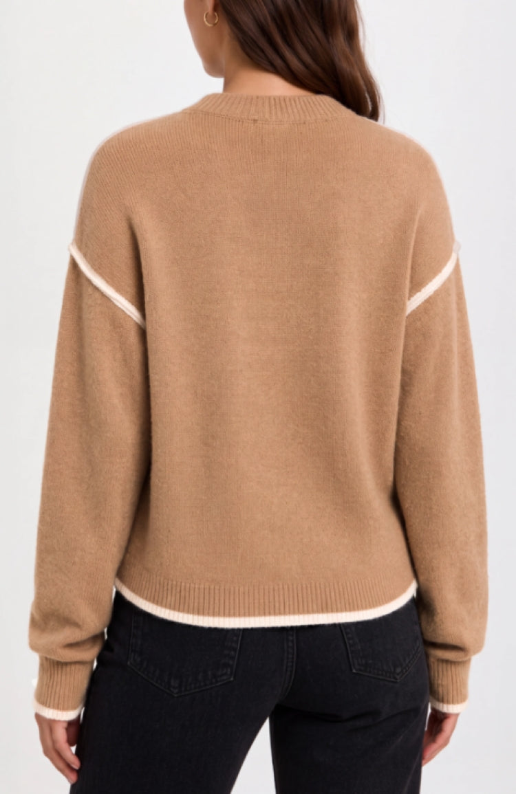 Liverpool Contrast Tulip Hem Crew Neck Sweater