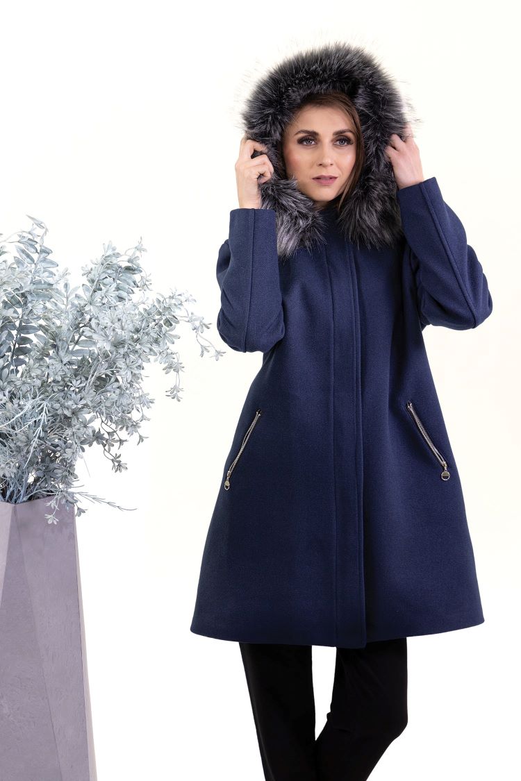 Jacket With Fur Collar