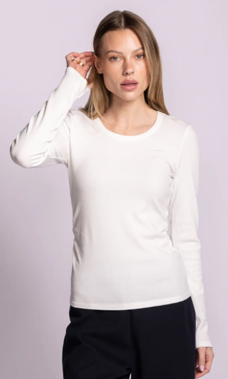 Pink Martini Seraphina Ribbed Long Sleeve Top