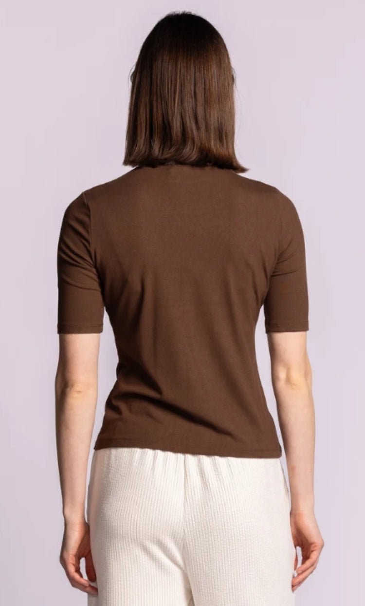 Pink Martini Raquel Mock Neck Top