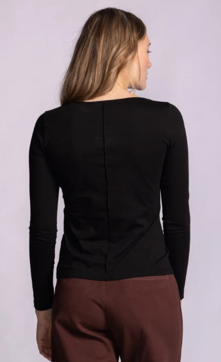 Pink Martini Paisley Boat Neck Top