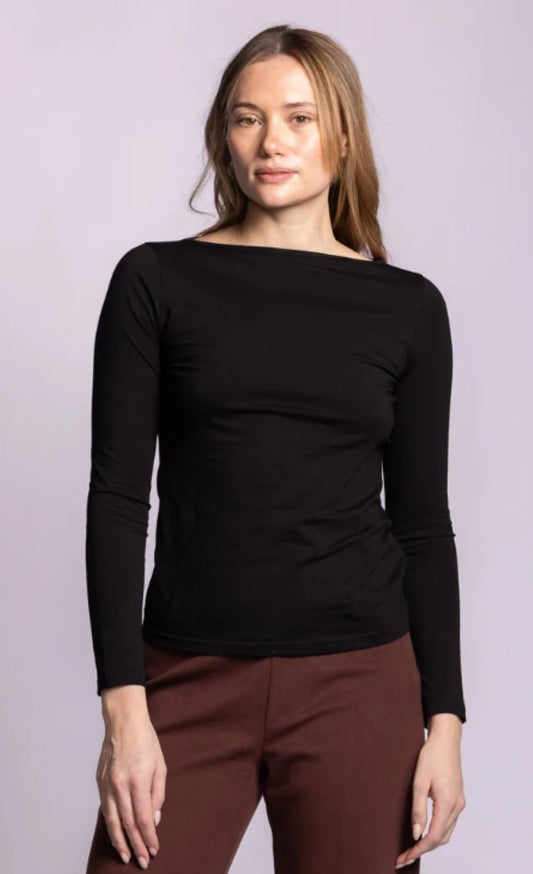 Pink Martini Paisley Boat Neck Top