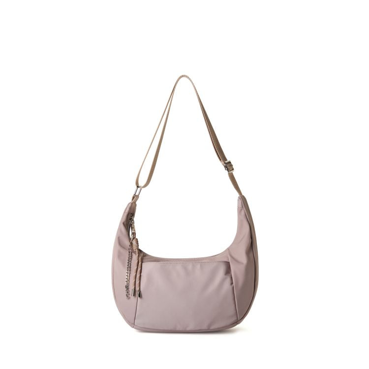 REA Nylon Crossbody Moonbag