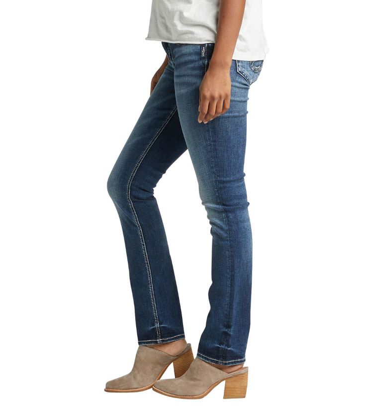 ﻿Silver Jeans Style: L03403SSG453 Elyse Straight Leg Side View