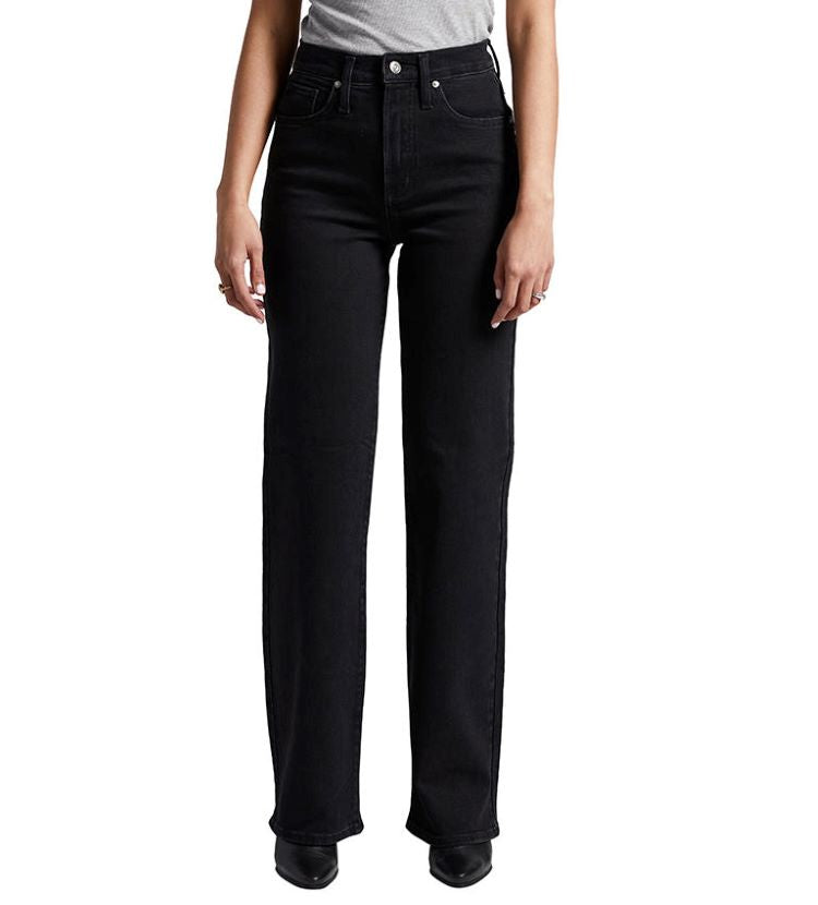Silver Jeans Style: L28918BOA530 hightly desirable trouser black front view