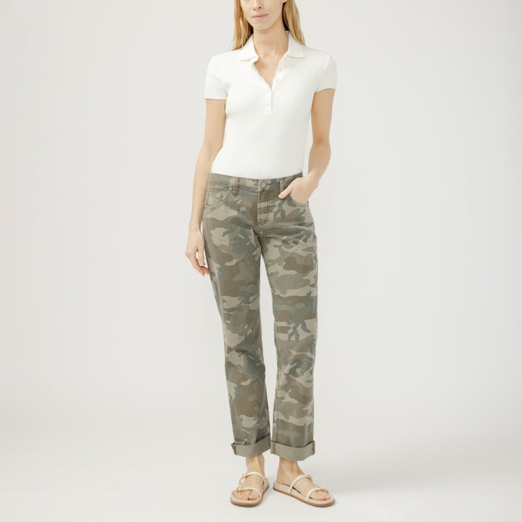 Silver Jeans Chelsea Camo Boyfriend Jeans