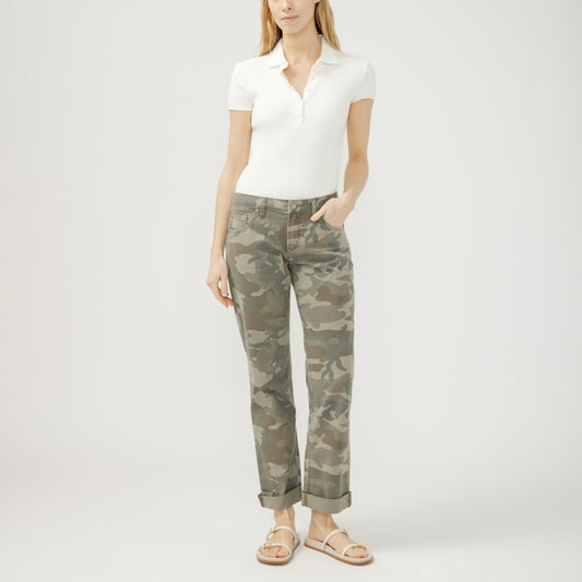Silver Jeans Chelsea Camo Boyfriend Jeans