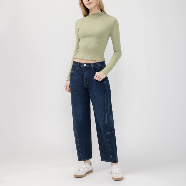 Silver Jeans High Rise Slim Barrel Leg Jeans