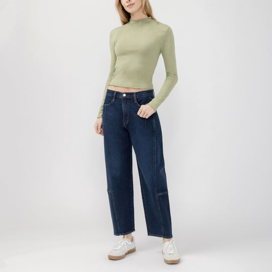 Silver Jeans High Rise Slim Barrel Leg Jeans