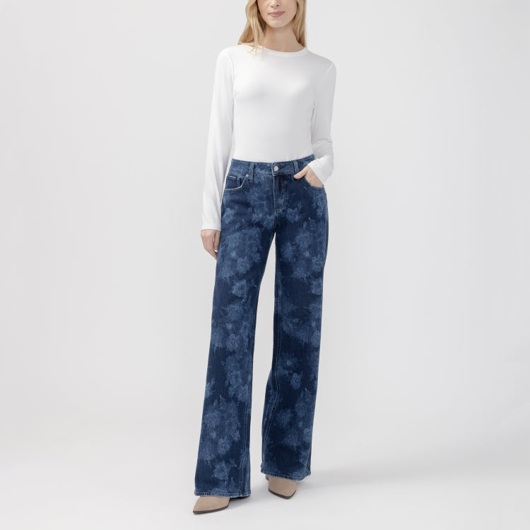 Silver Jeans Suki Floral Wide Leg
