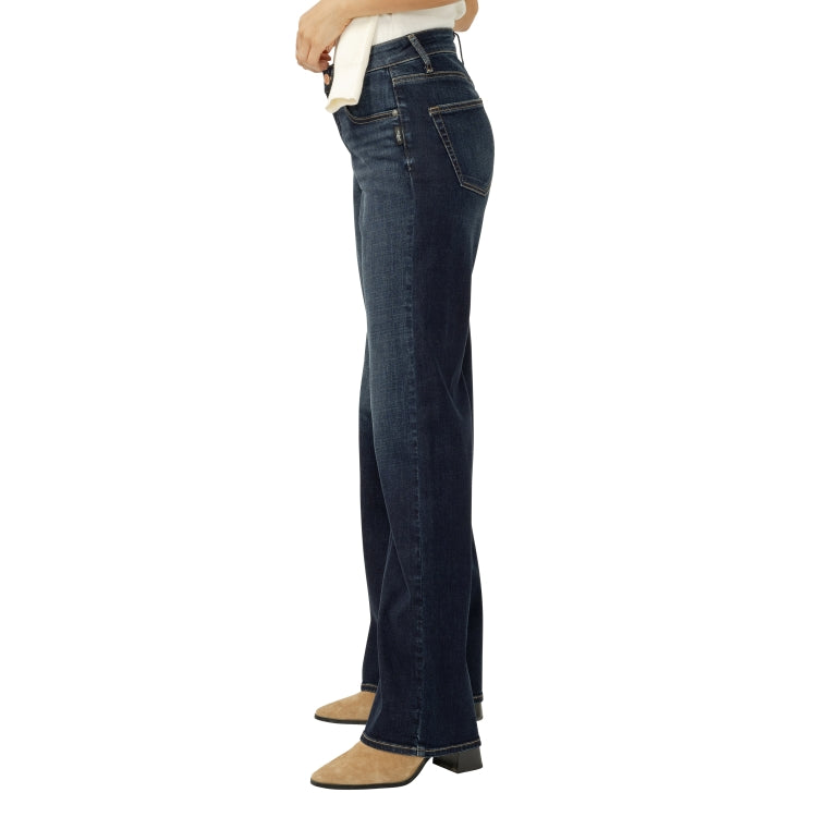 Silver Jeans Suki Mid-Rise Wide Leg Jeans
