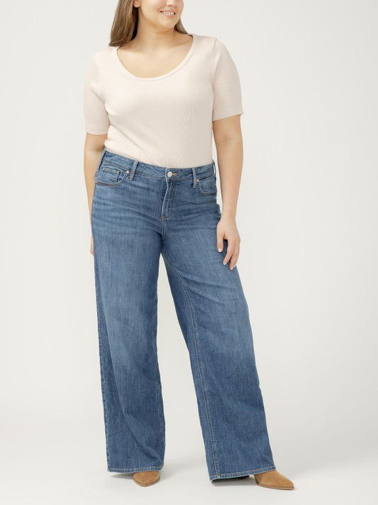Plus Size Suki Mid Rise Wide Leg