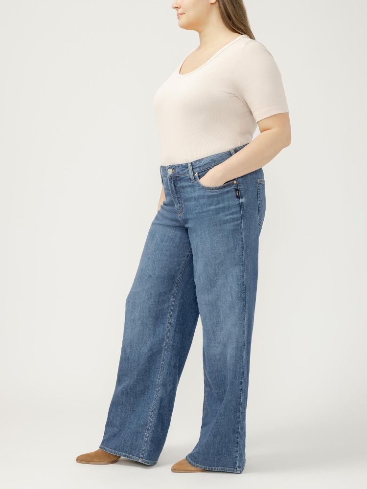Plus Size Suki Mid Rise Wide Leg