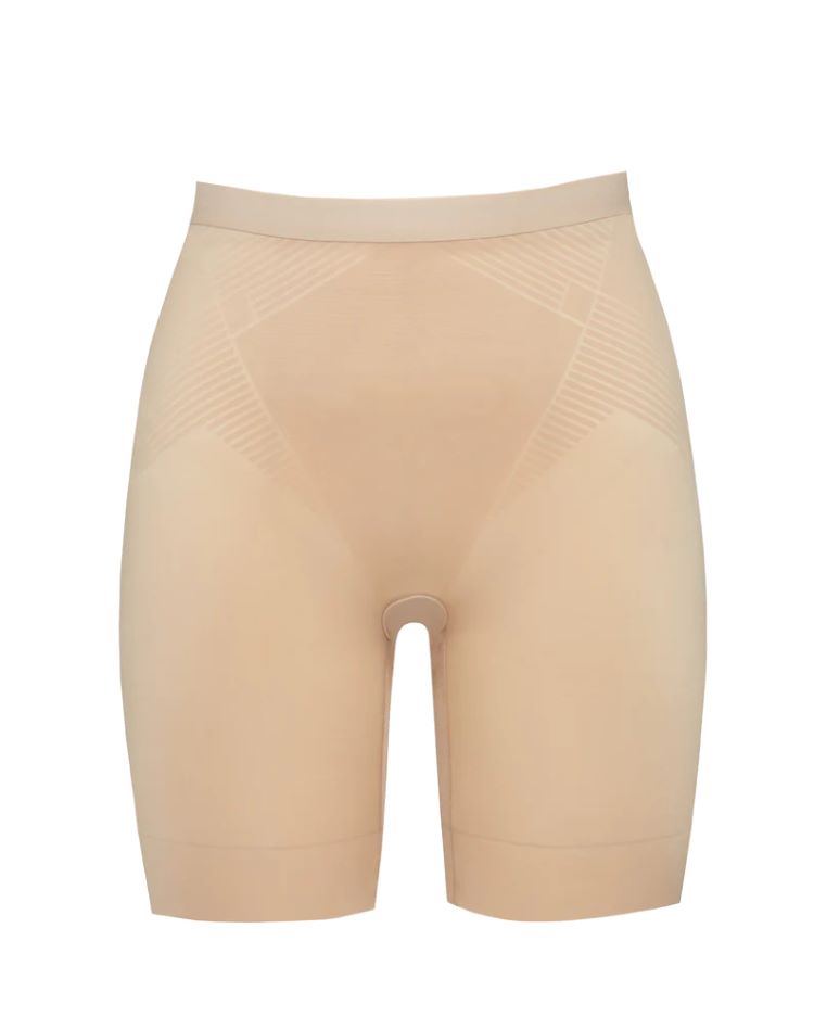Spanx Style: 10234R,Thinstincts® 2.0 Mid-Thigh Short, champagne, product view