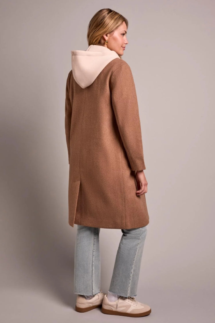 Tribal Knit Coat with Fooler Hood