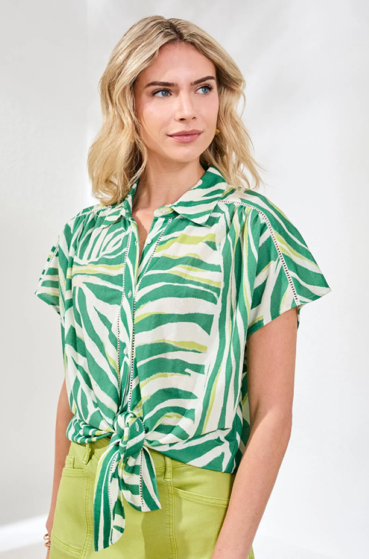 Tie Front Blouse