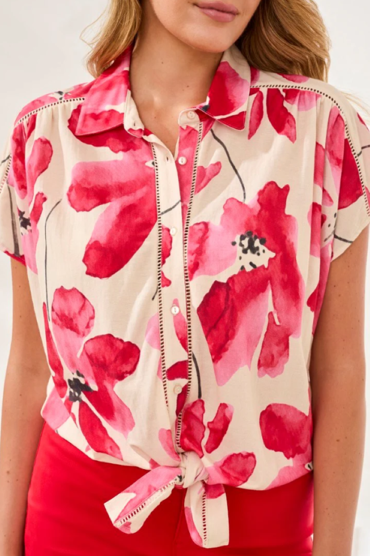Tie Front Blouse