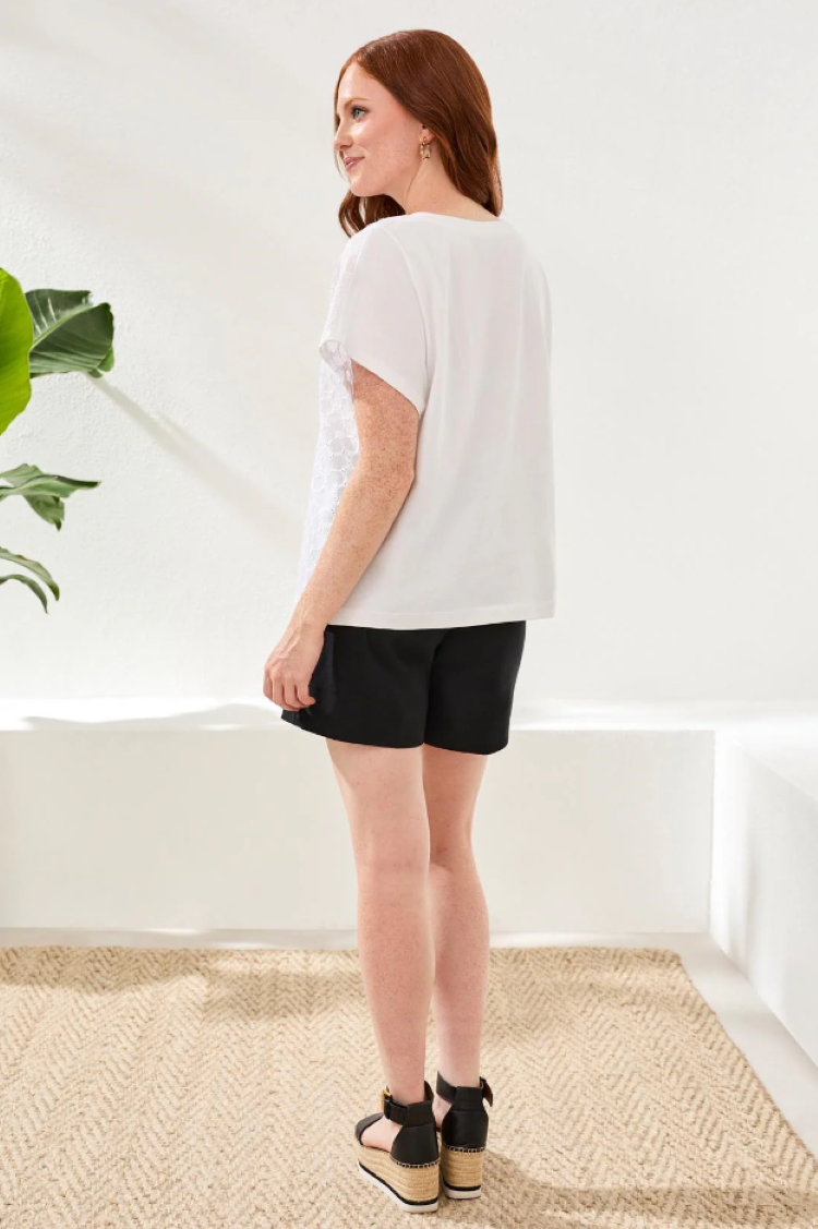 Textured Cap Sleeve Top