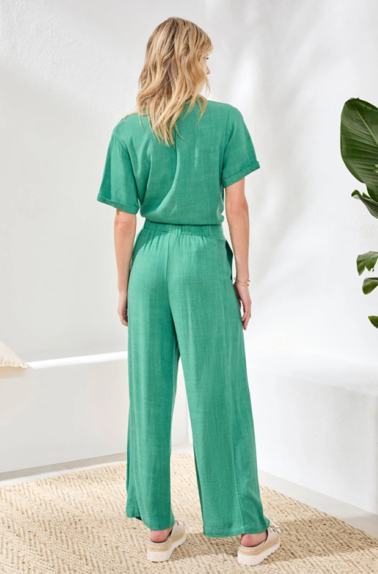 Flowy Linen Ankle Pants