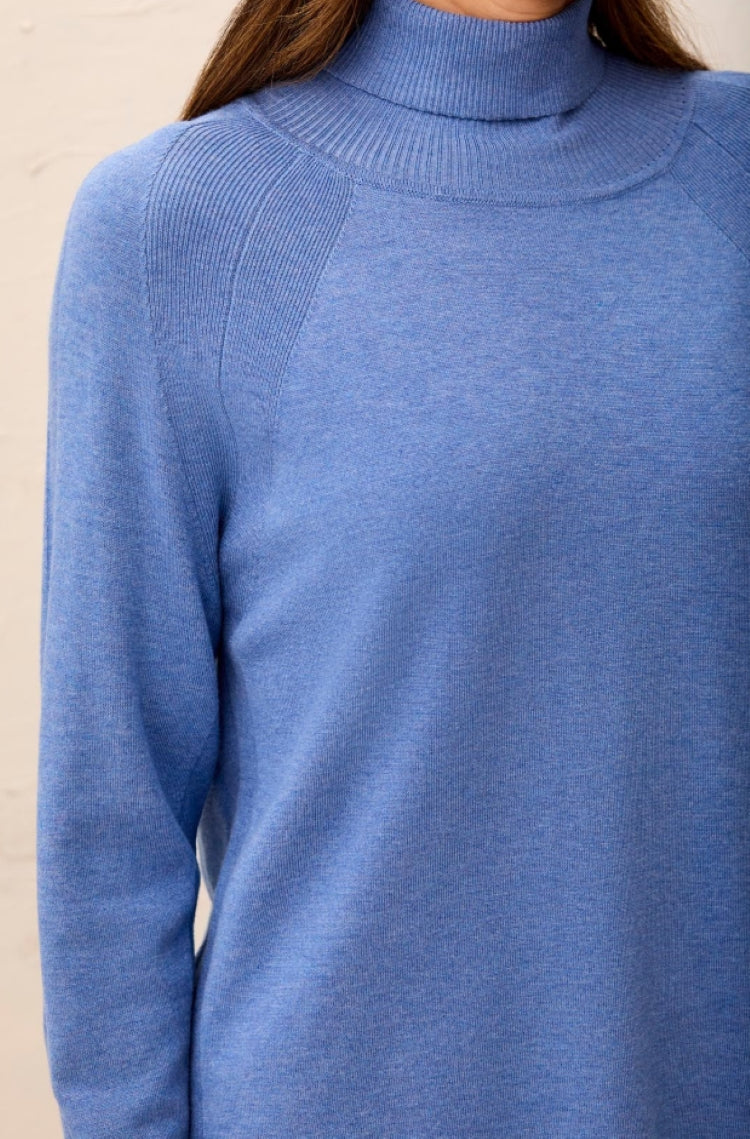 Tribal Mock Neck Raglan Sweater