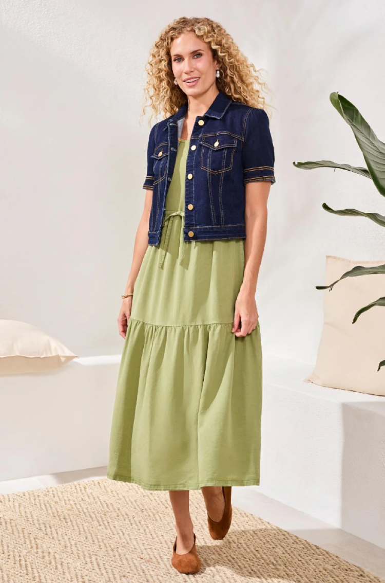 Elbow Sleeve Denim Jacket