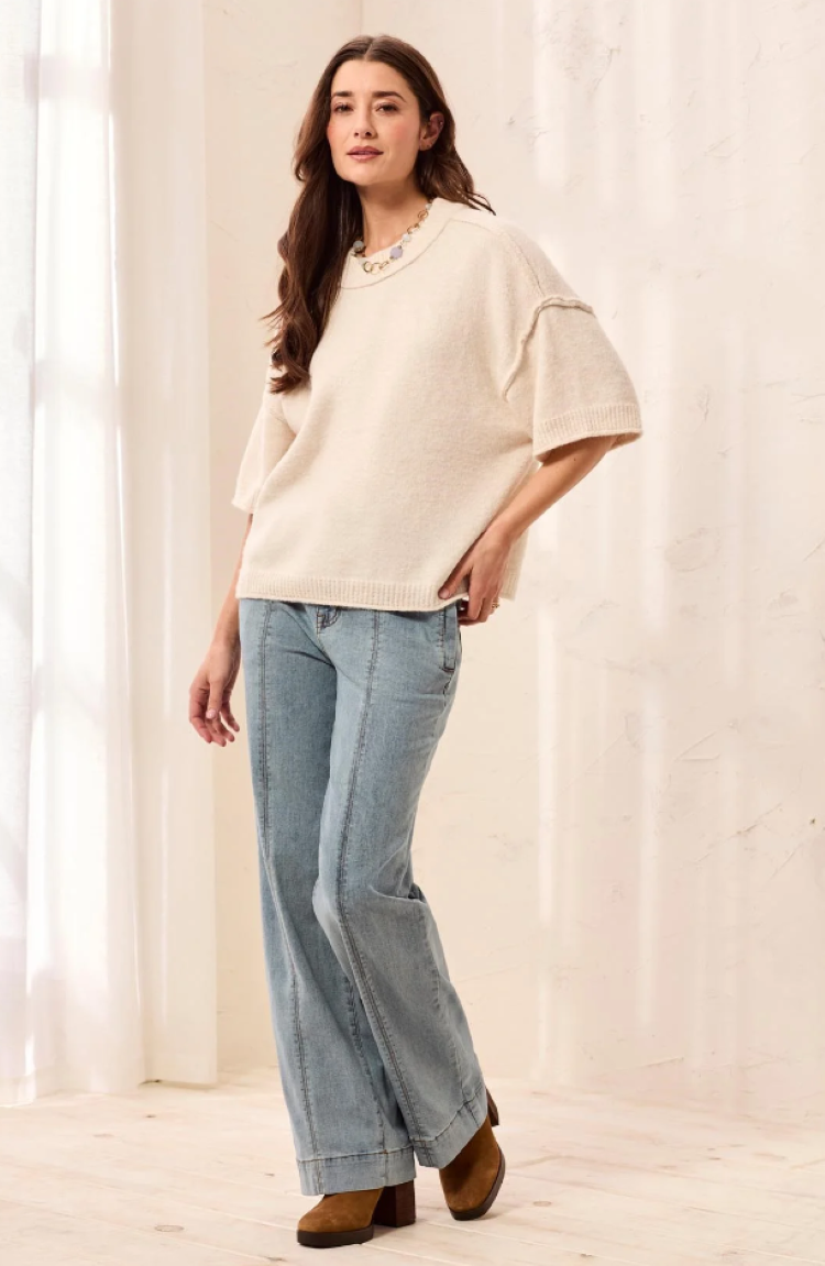 Drop Shoulder Crew Neck