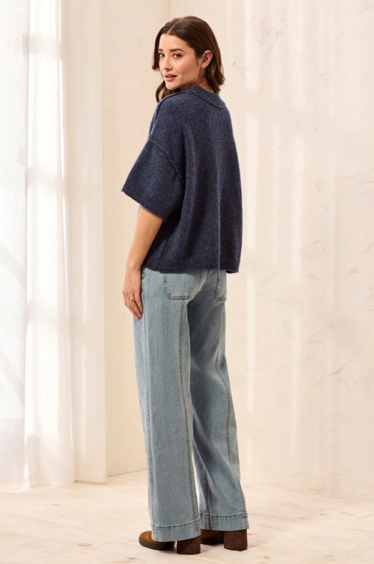 Drop Shoulder Crew Neck