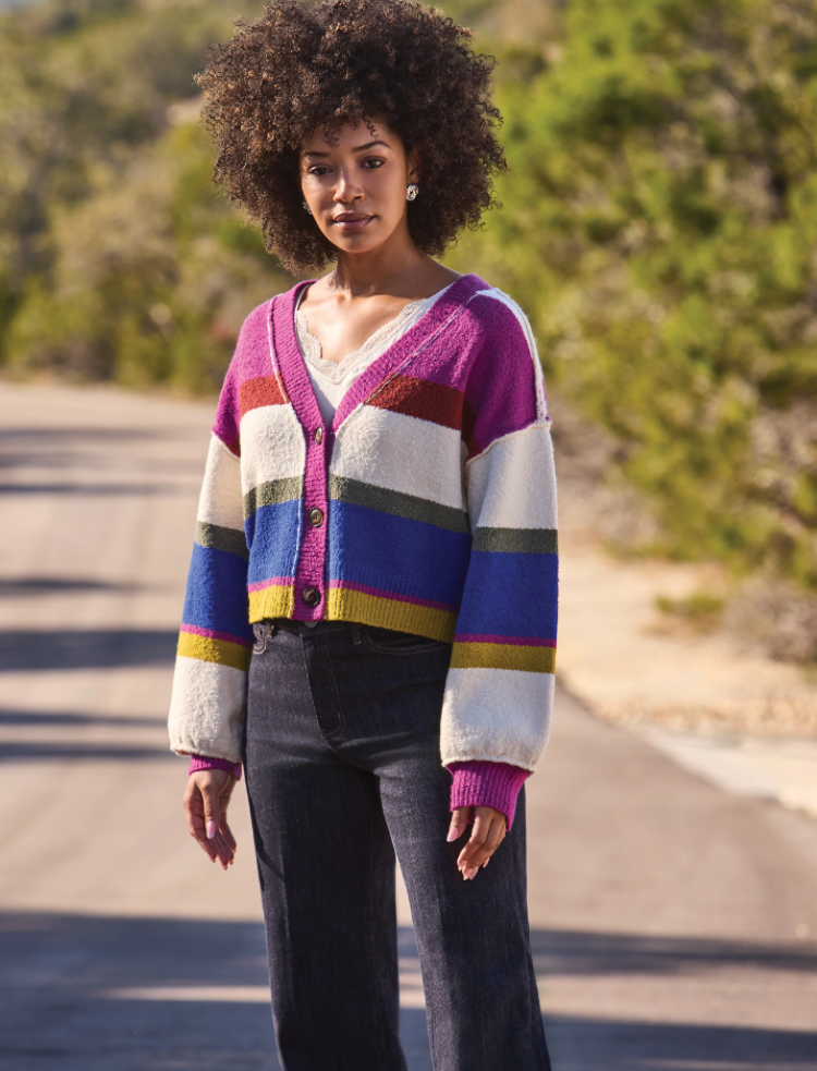 Drop Shoulder Cardigan
