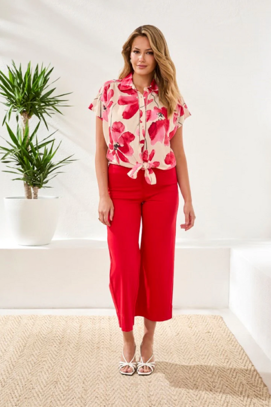 Tie Front Blouse