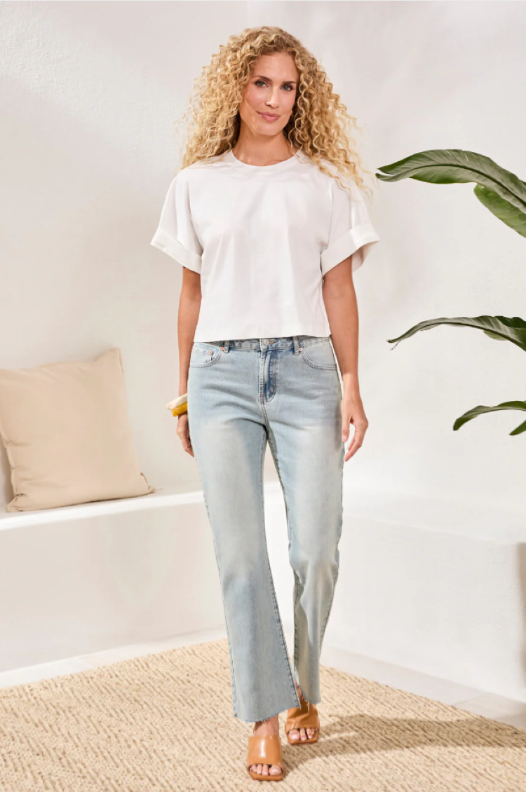 Blue Thread Boxy Tee