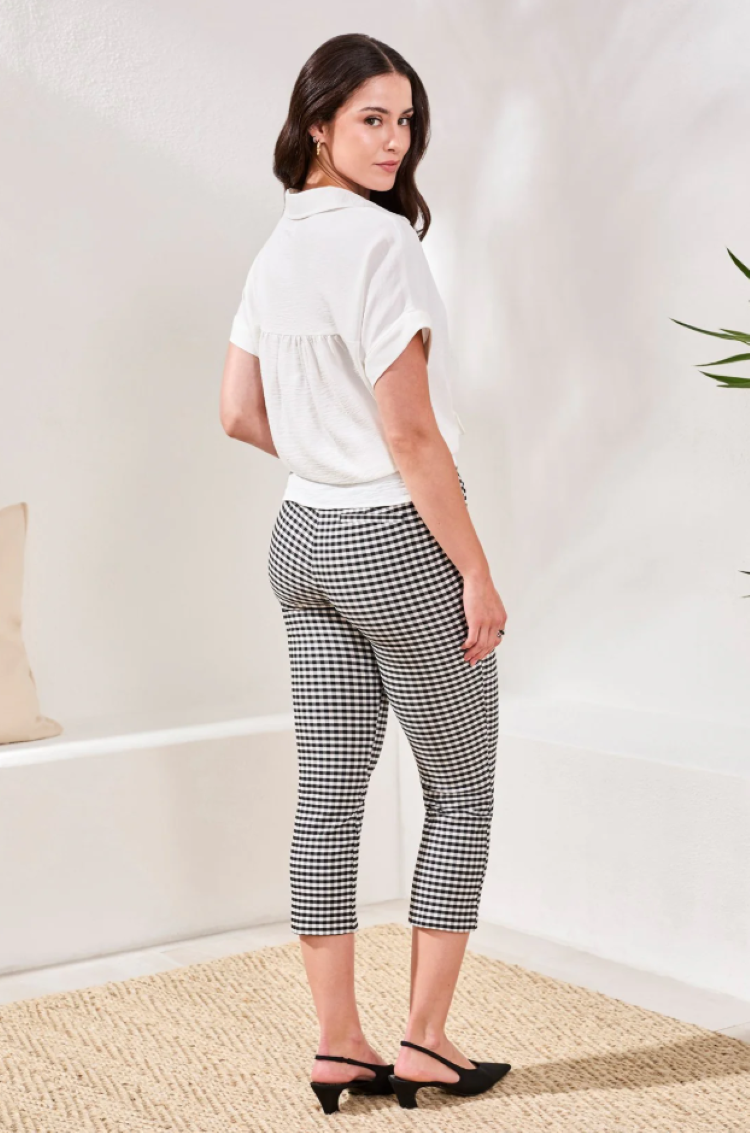 Relaxed Dolman Button Down Top