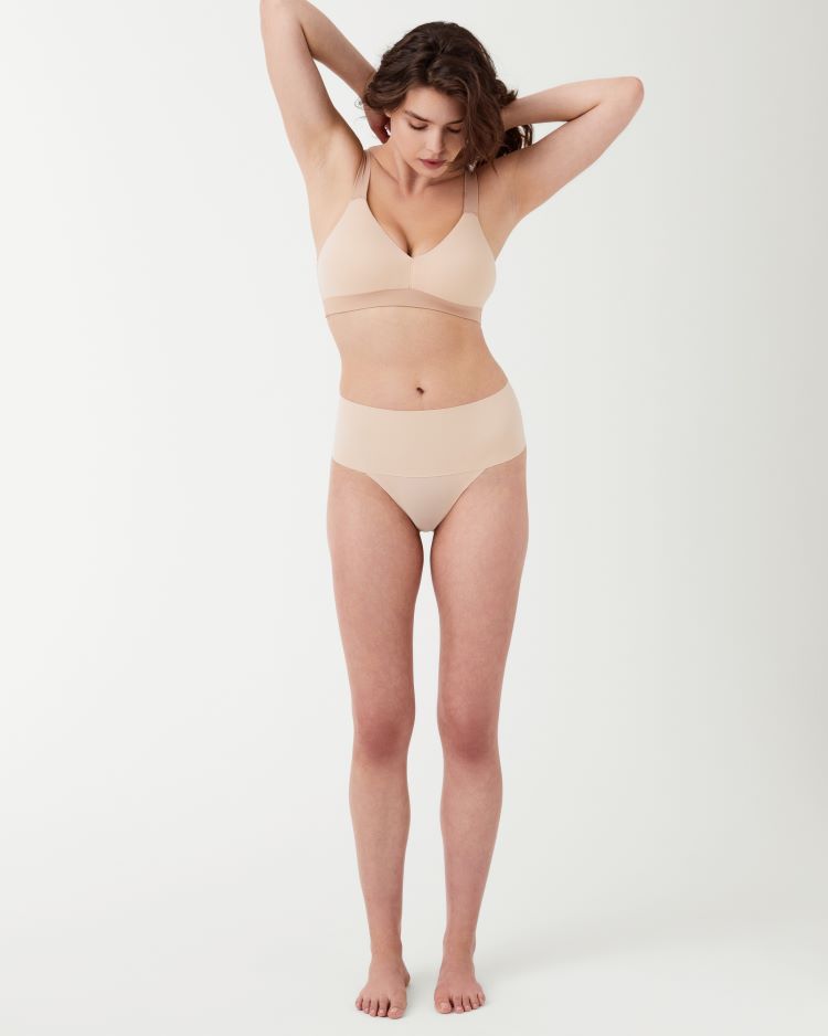 Spanx Style: SP0115, Undie-tectable Thong, full front view